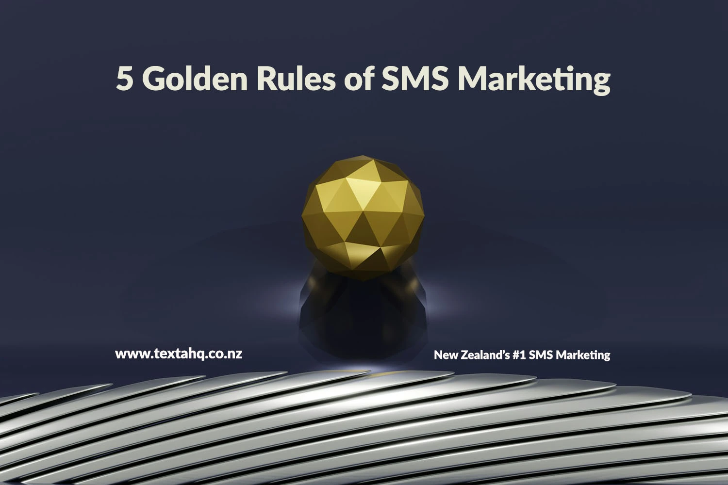 Illustration showing the five golden rules for successful SMS marketing campaigns